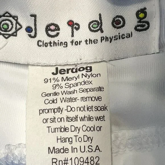 Jerdog Women's Black White Active Polka Dot Nylon Spandex Swim Tennis Skort - Picture 3 of 3